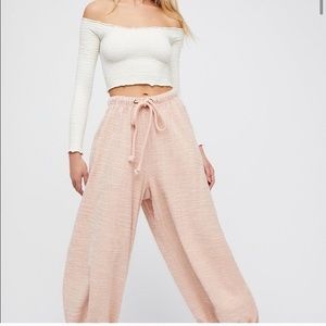 Free people no joke jogger pink small
